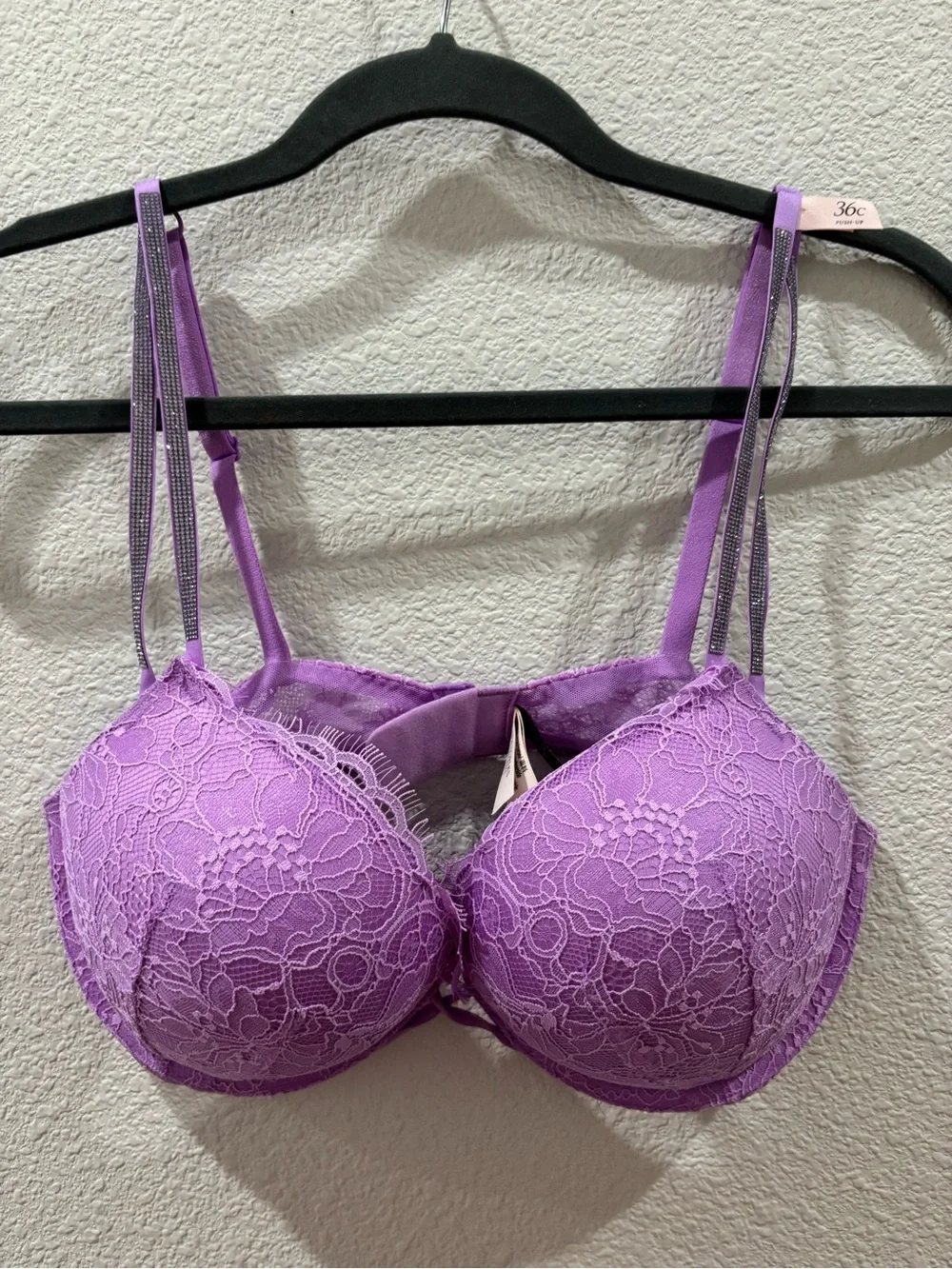 Victoria's Secret Lavender Lace Push-Up Bra